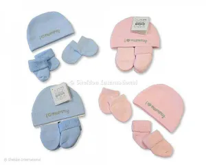 Sheldon Baby Hat,  Mittens & Socks Set