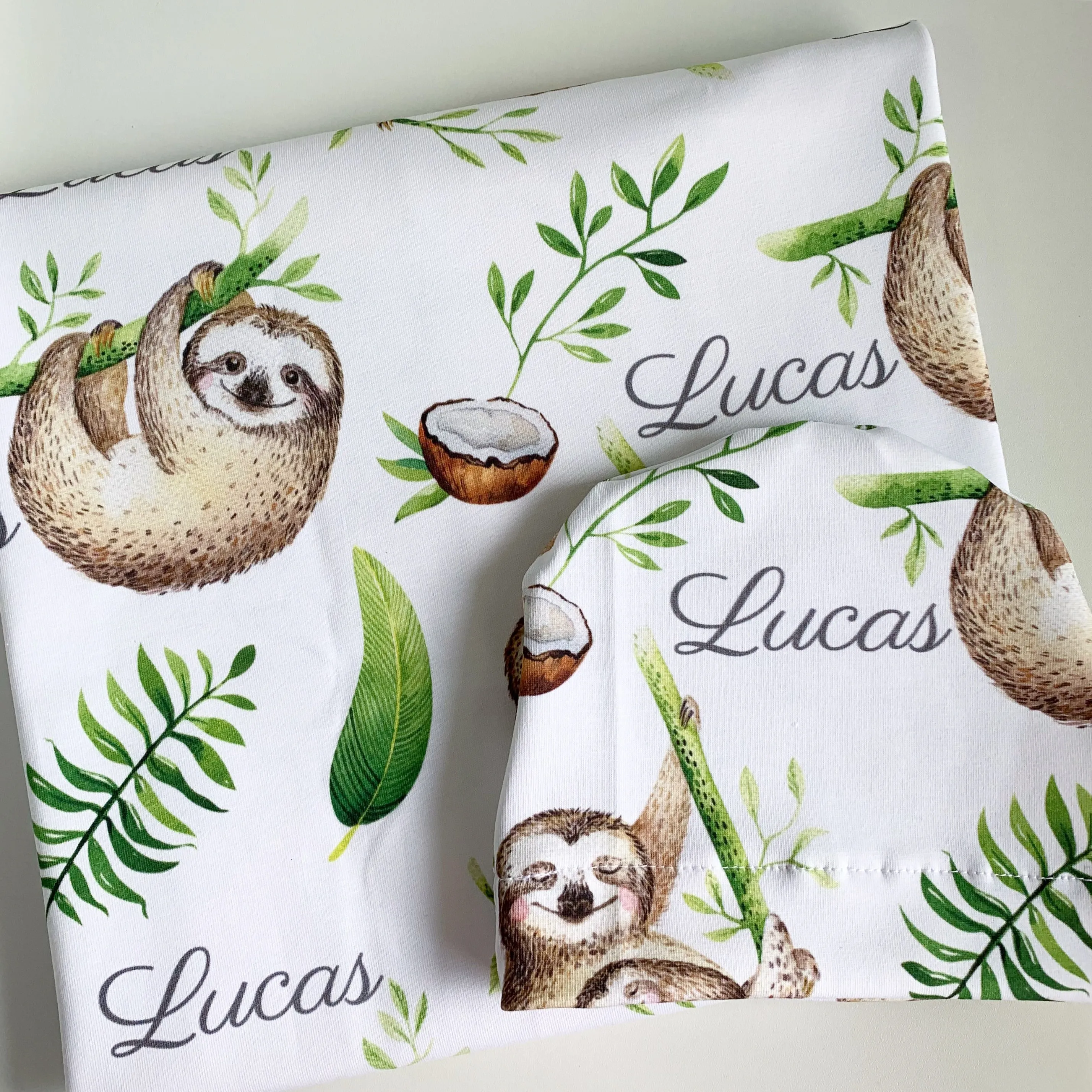 Sloth Swaddling Blanket