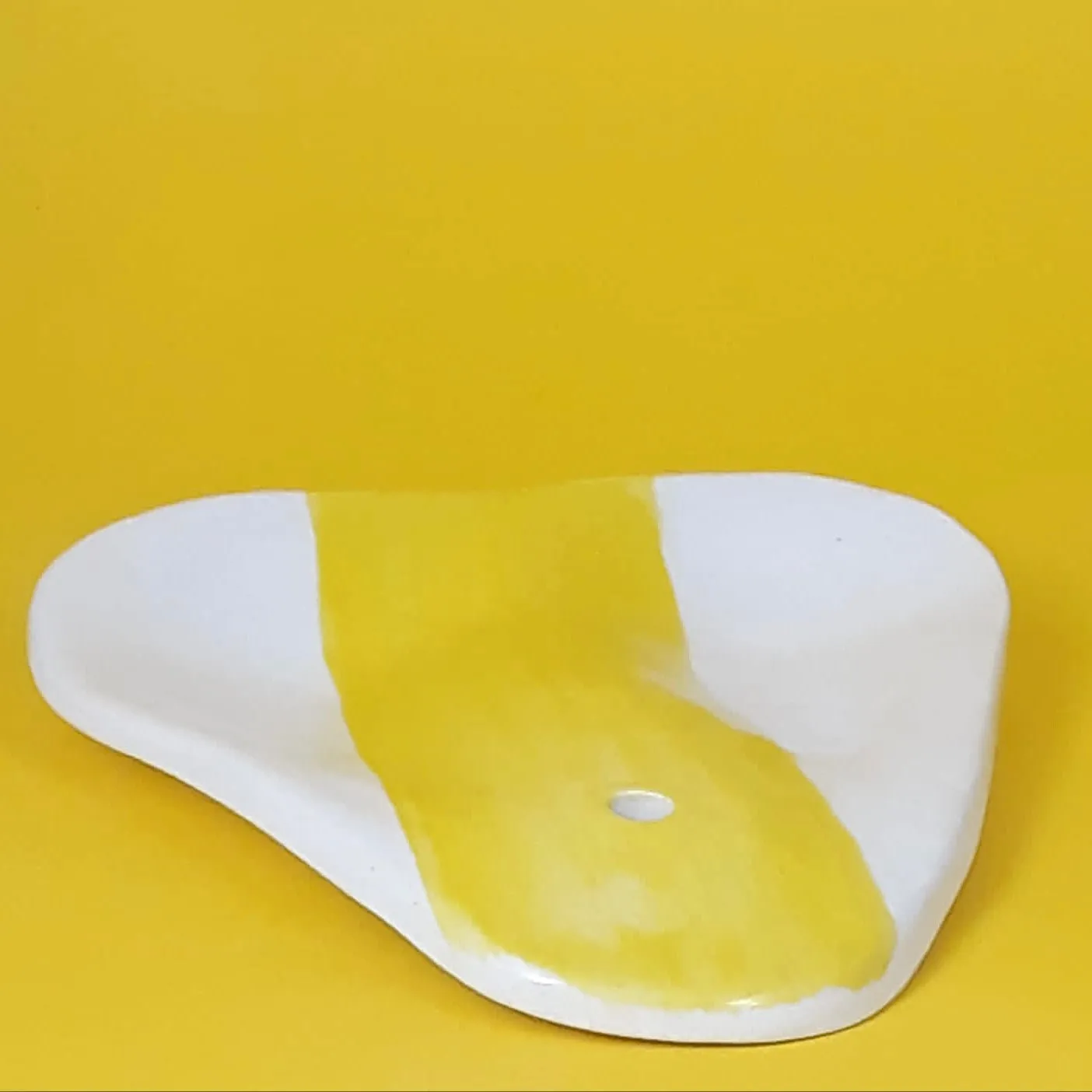 Spoon Rest with a Stroke of Yellow