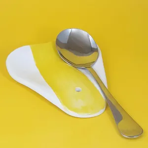 Spoon Rest with a Stroke of Yellow