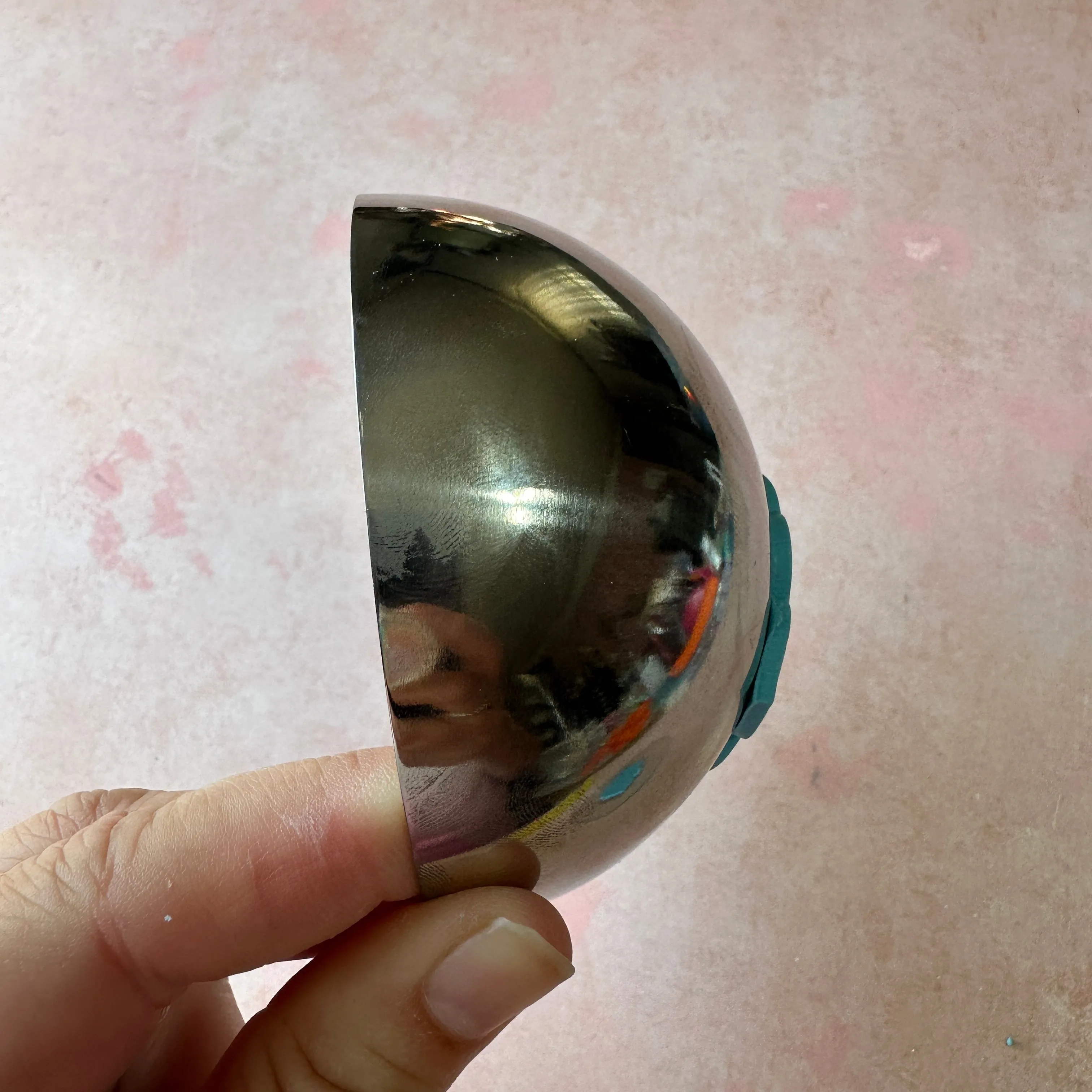 Stainless Dome for clay earrings, pendants, trinket bowls, curved components