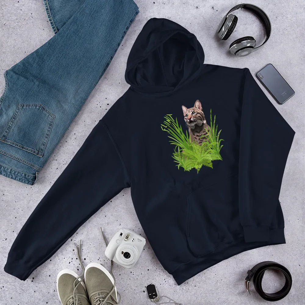 Sweatshirt - Flint the Curious Bobcat Hoodie (Up To 5X)