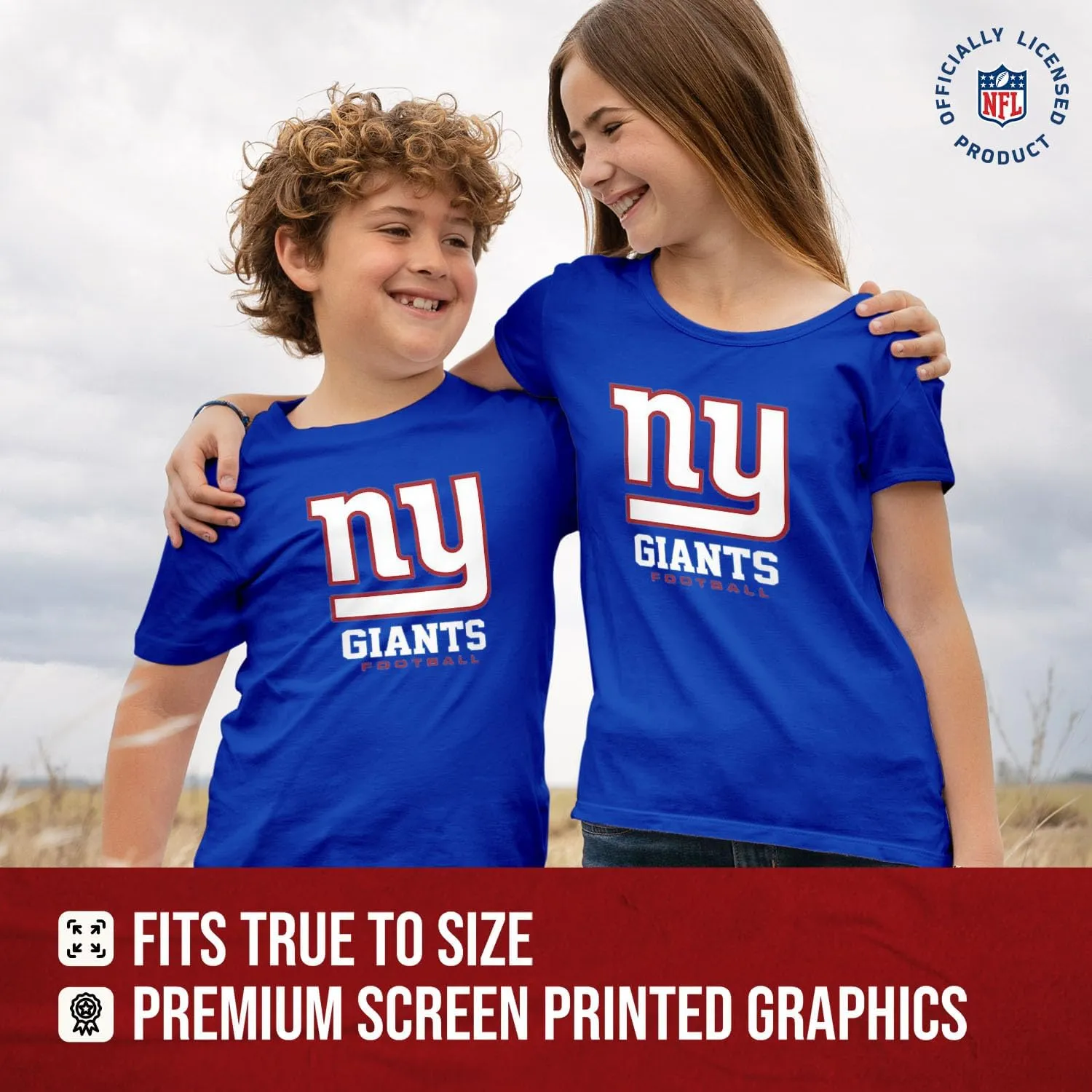 Team Fan Apparel Youth NFL Ultimate Fan Logo Short Sleeve T-Shirt - 100% Cotton Tagless Football Tee - Officially Licensed