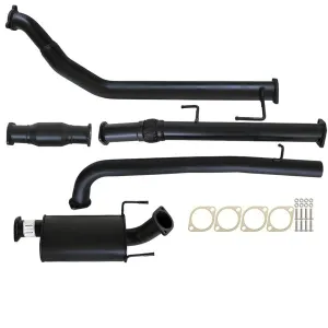 Toyota HILUX KUN16/26 3L 1KD-FTV D4D 2005 - 9/2015 3" TURBO BACK CARBON OFFROAD EXHAUST WITH CAT & MUFFLER