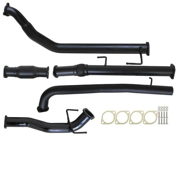 Toyota HILUX KUN16/26 3L 1KD-FTV D4D 2005 - 9/2015 3" TURBO BACK CARBON OFFROAD EXHAUST WITH CAT & PIPE