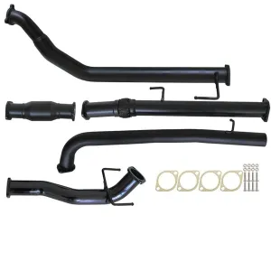 Toyota HILUX KUN16/26 3L 1KD-FTV D4D 2005 - 9/2015 3" TURBO BACK CARBON OFFROAD EXHAUST WITH CAT & PIPE