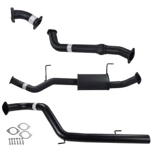 Toyota LANDCRUISER 100 SERIES HD100R WAGON 4.2L 3" *DTS*  TURBO BACK CARBON OFFROAD EXHAUST HOTDOG NO CAT