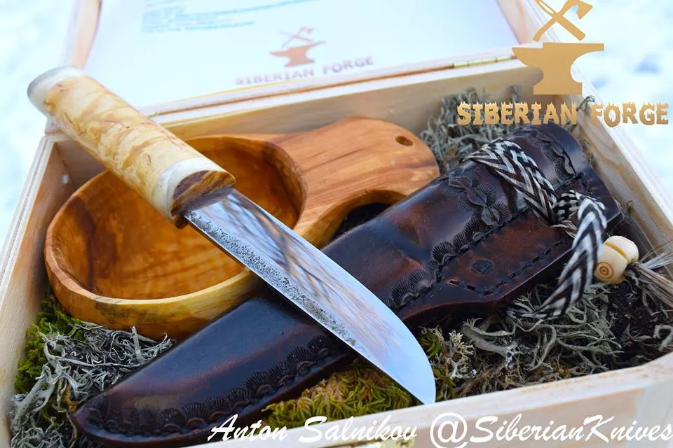 Traditional Siberian Hunter Yakut /  Charka cup sets