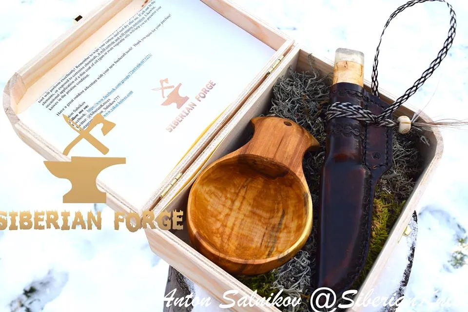 Traditional Siberian Hunter Yakut /  Charka cup sets