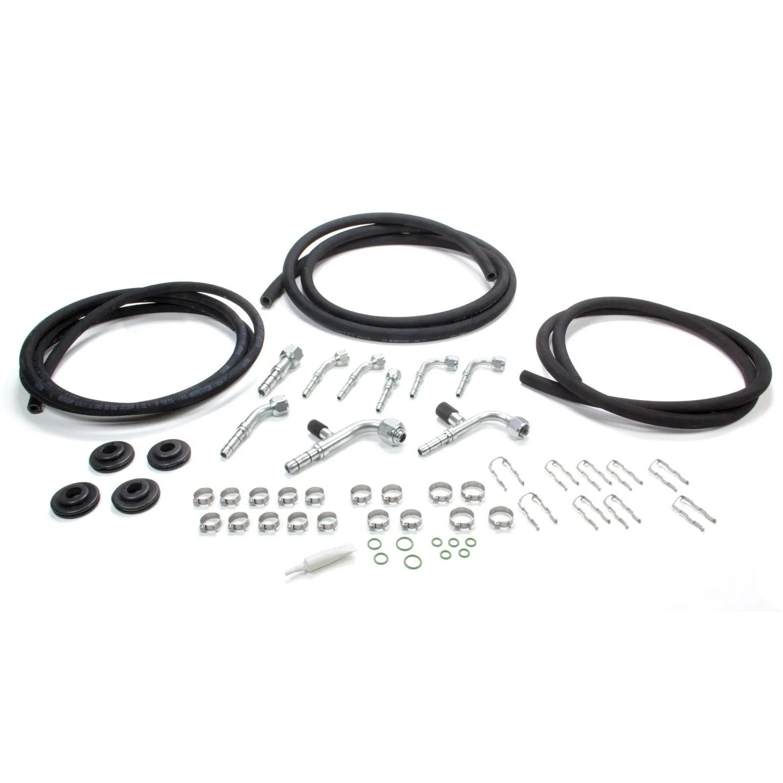 Vintage Air Extended Length Air Conditioning Hose Kit E-Z Clip Fittings - Fittings/Hose/Drier