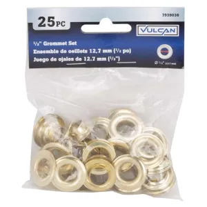 Vulcan Grommet Brass Plated 1/2" 25pc