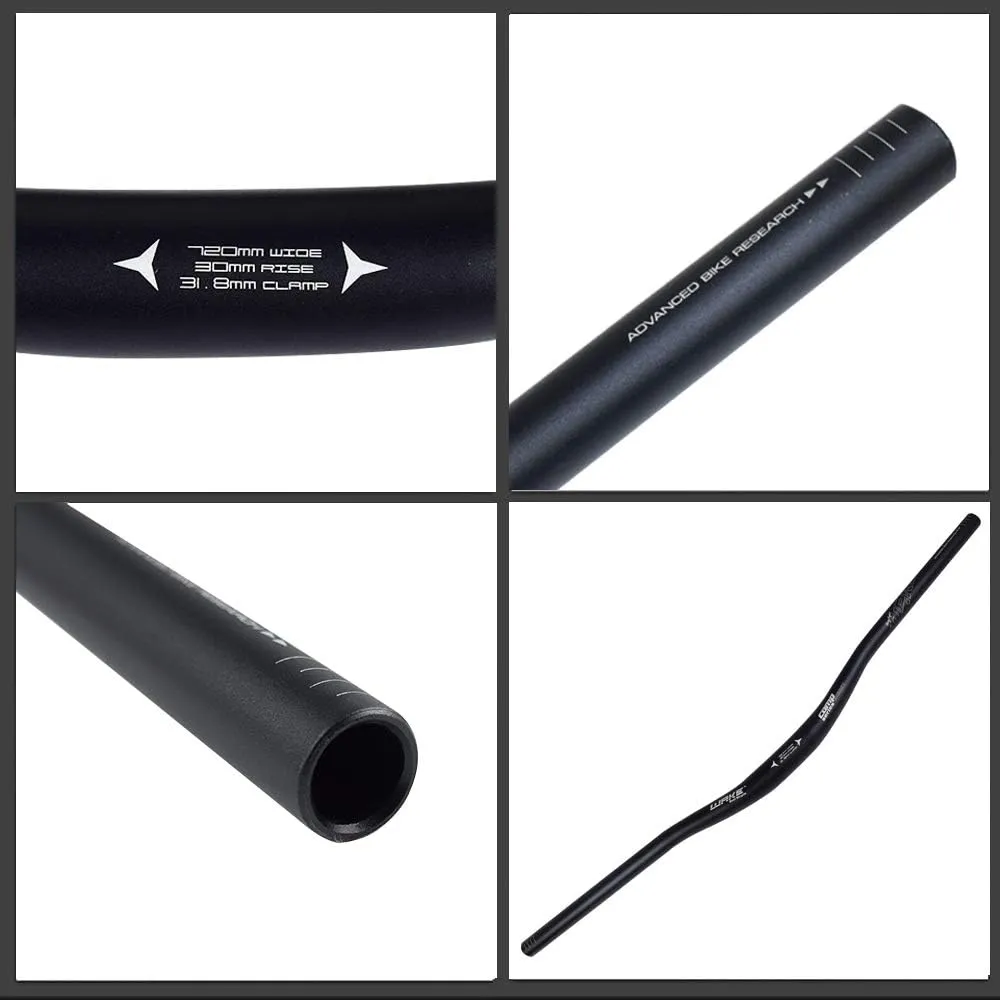 Wake MTB Mountain Bike Handlebar, 31.8mm Bicycle Riser Handlebars 720mm/780mm Aluminium Alloy Extra Long for Downhill Cycling Racing