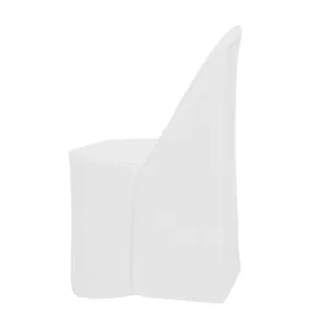 White Poly Premier Folding Chair Cover