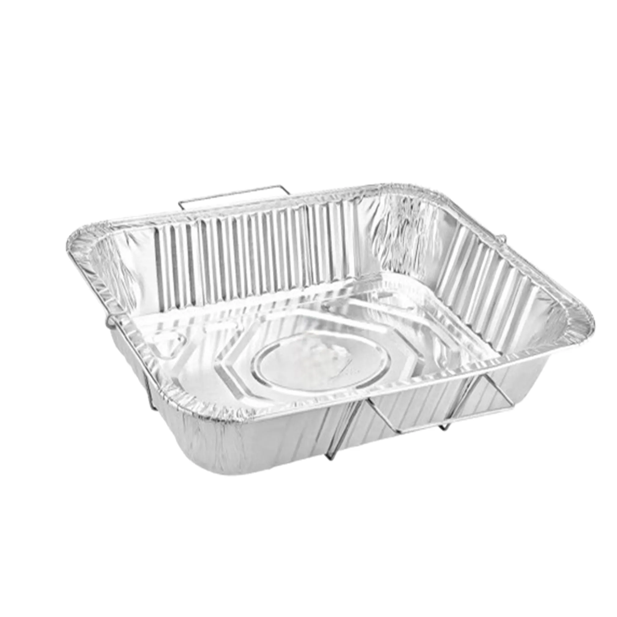 *WHOLESALE* Disposable Aluminum 9X13 inches Half Size Pans with  Handle Rack